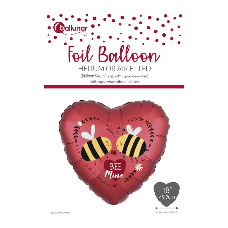 BEE MINE HEART FOIL BALLOON - Click Image to Close