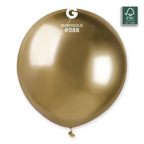 GEMAR 3 LATEX BALLOONS 100% FSC SHINY GOLD #088 - Click Image to Close