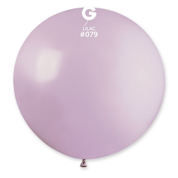 GEMAR 31" 1 LATEX BALLOON G30 lilac #079 - Click Image to Close