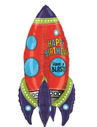 Blasting Birthday Rocket 36" Single Pack - Click Image to Close