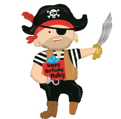 Pirate Birthday 44" Single Pack - Click Image to Close
