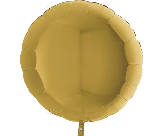 Round Gold 36" Balloon - Click Image to Close