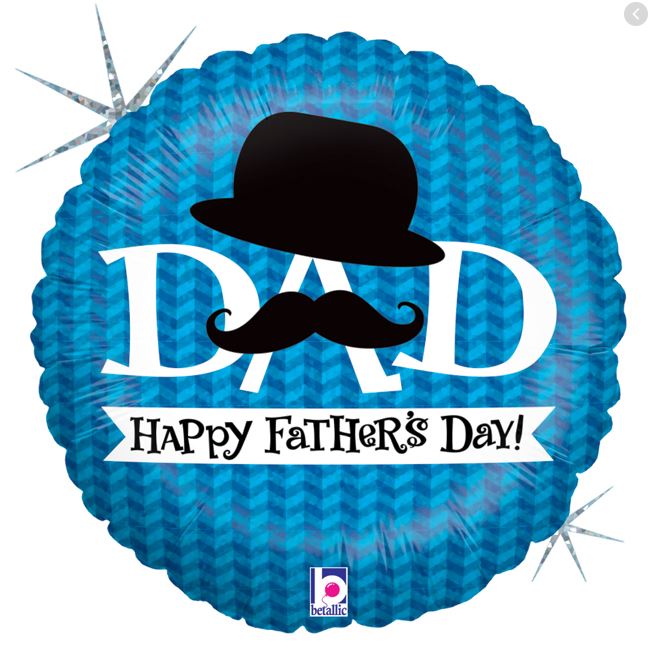 Happy Fathers Day 18" Dapper Dad Balloon - Click Image to Close