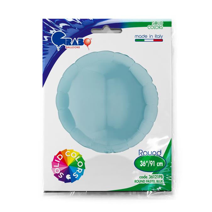 Grabo Round 36inch Pastel Blue Single Pack - Click Image to Close