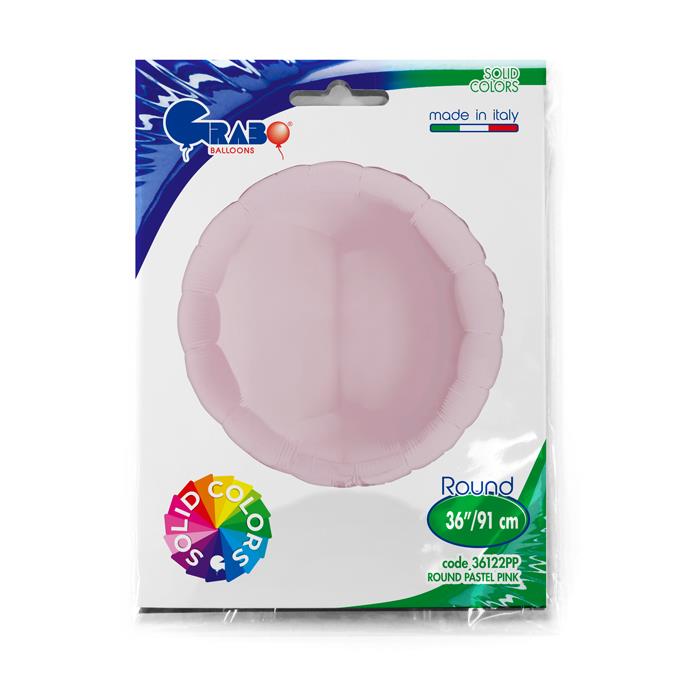 Grabo Round 36inch Pastel Pink Single Pack - Click Image to Close