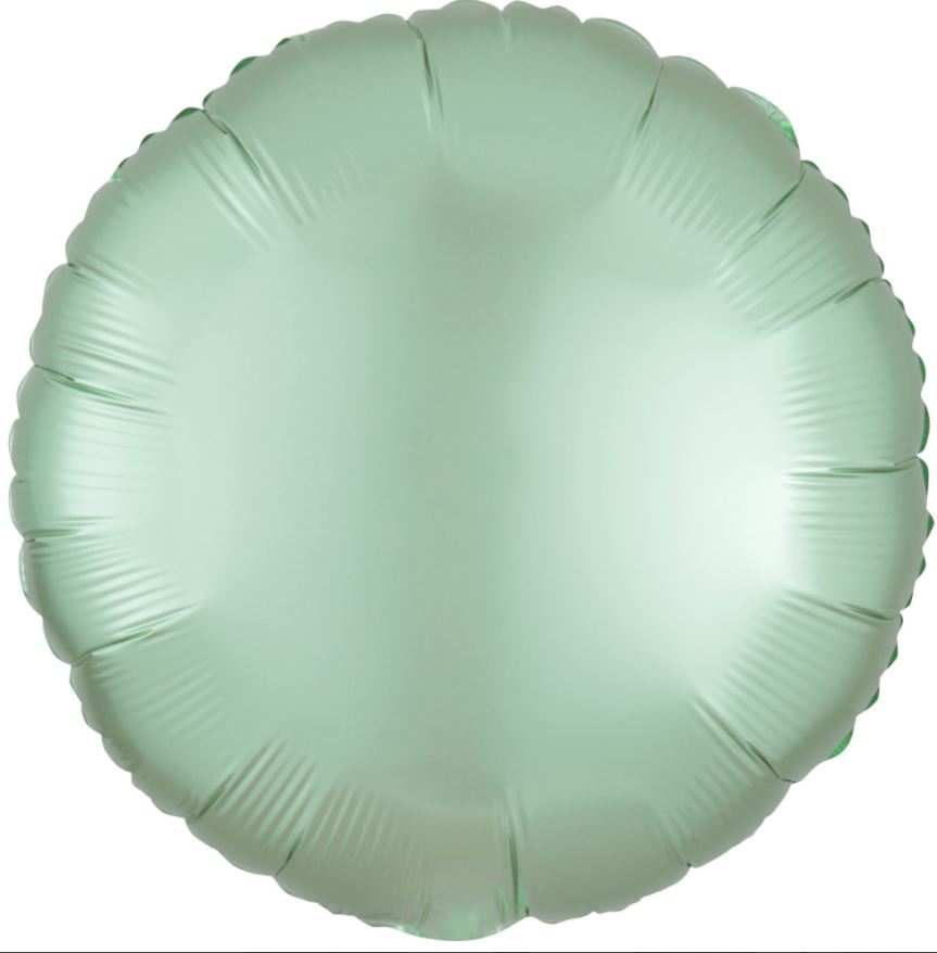 Satin Luxe Mint Green 18" Foil Balloon - Click Image to Close
