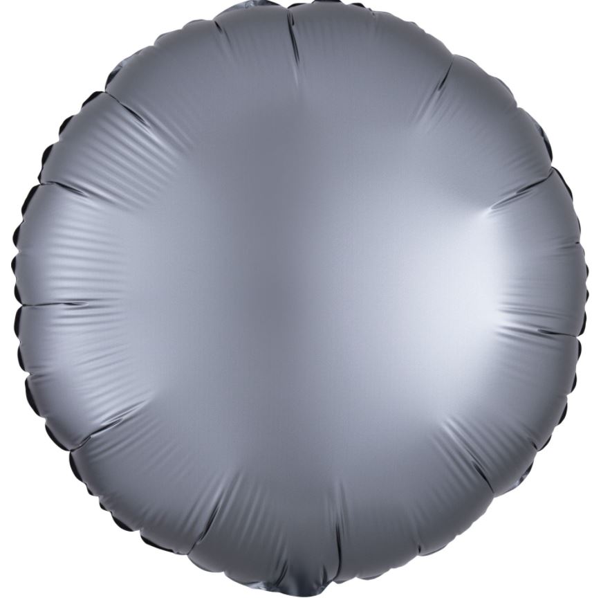 SATIN LUXE GRAPHITE FOIL BALLOON - Click Image to Close