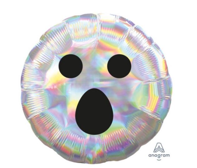 IRRIDESCENT GHOST FACE BALLOON - Click Image to Close