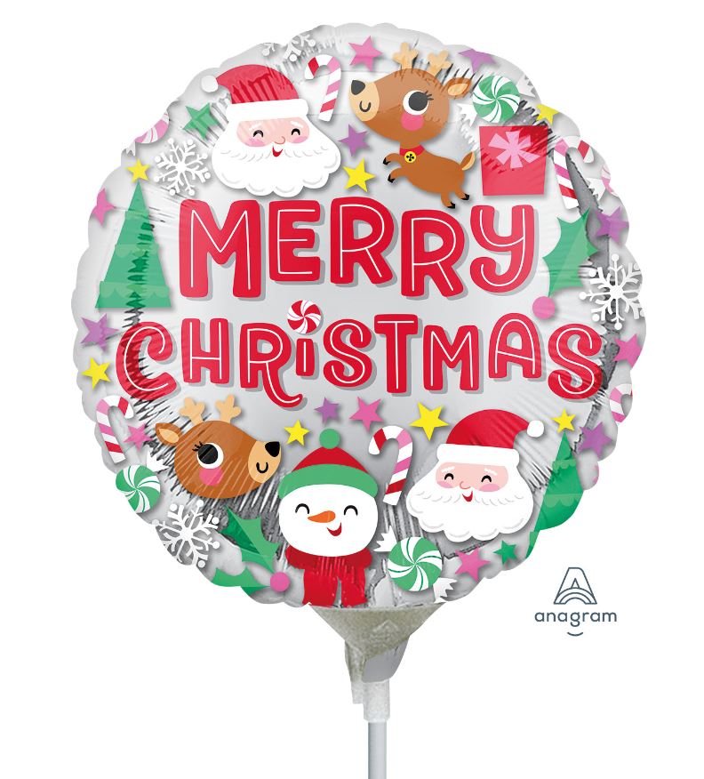 Christmas Buddies 9" Foil Balloon - Click Image to Close