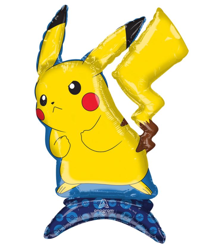 Pikachu Sitter Balloon 45cm x 60cm - Click Image to Close