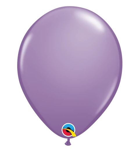 QUALATEX 5" ROUND SPRING LILAC LATEX BALLOONS 100CT - Click Image to Close