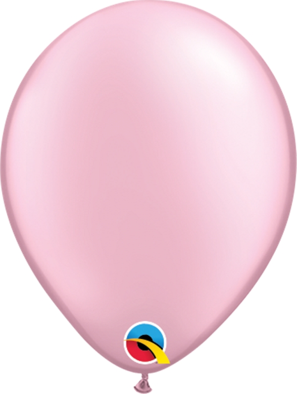 QUALATEX 5" PINK PEARL 100CT - Click Image to Close