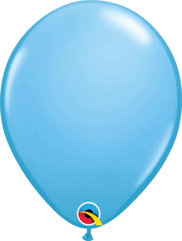 QUALATEX 11" PALE BLUE LATEX BALLOON 100 PACK - Click Image to Close