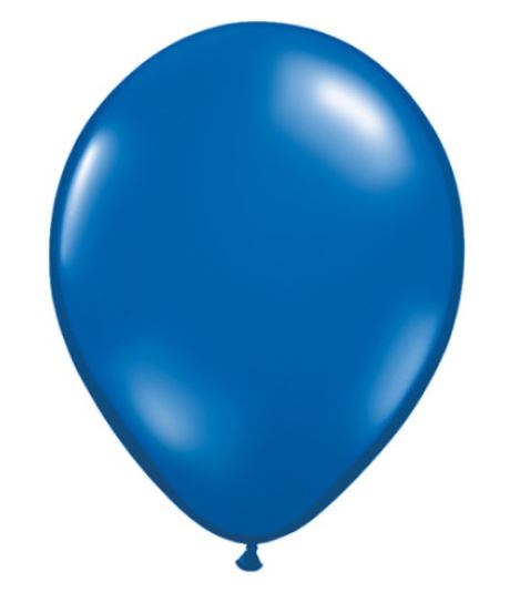 11" JEWEL SAPPHIRE BLUE LATEX BALLOONS (100) - Click Image to Close