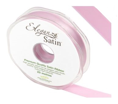 ELEGANZA DOUBLE FACED SATIN 15MM X 20M FASHION PINK NO.22