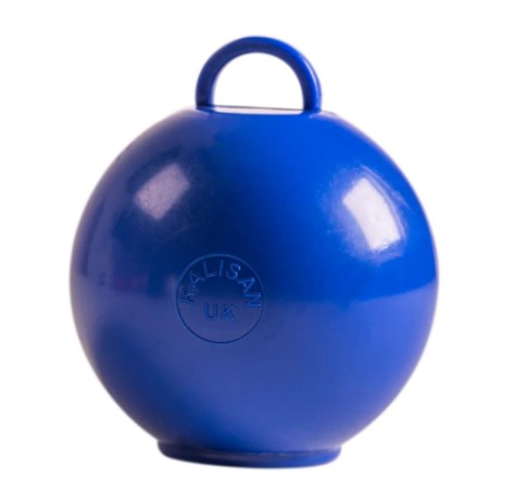 Blue Round Ballloon Weights 75g 25 Pack - Click Image to Close
