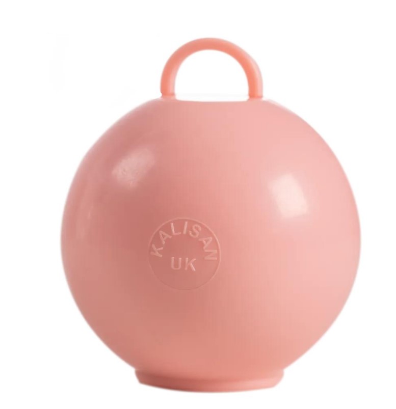 Baby Pink Round Ballloon Weights 75g 25 Pack - Click Image to Close