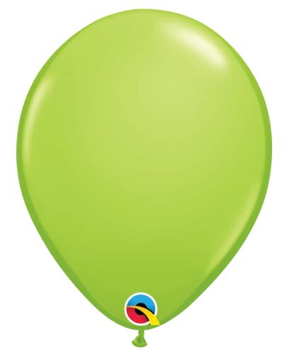 11" Qualatex Lime Green Latex Balloons 100Pack - Click Image to Close