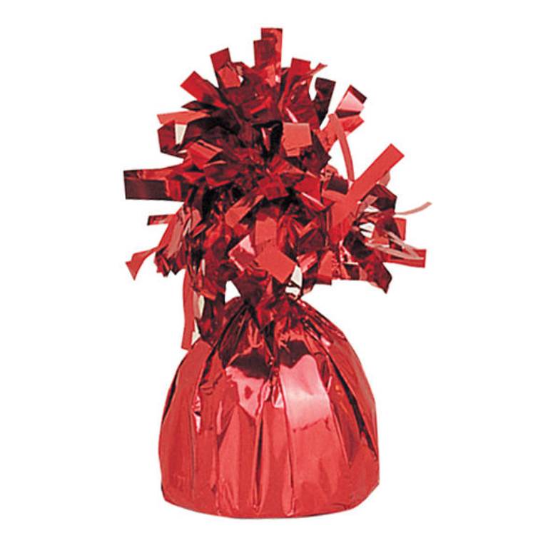 FOIL BALLOON WEIGHT RED - Click Image to Close