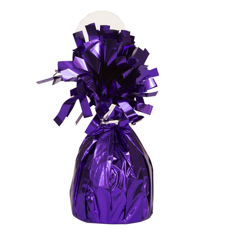 FOIL BALLOON WEIGHT PURPLE - Click Image to Close