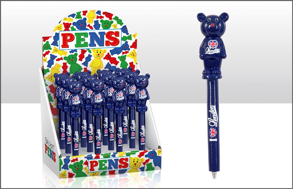 I LOVE LONDON BEAR RESIN PEN - Click Image to Close