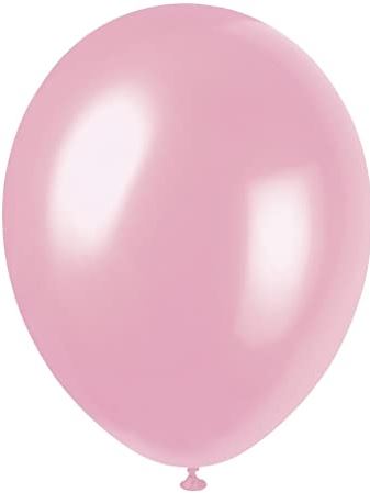 12" PREMIUM PEARLIZED BALLOONS 8 PACK CRYSTAL PINK - Click Image to Close