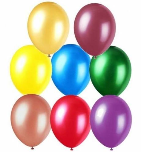 Premium 12" Pearlized Balloons In Assorted Colours 8 Pack - Click Image to Close