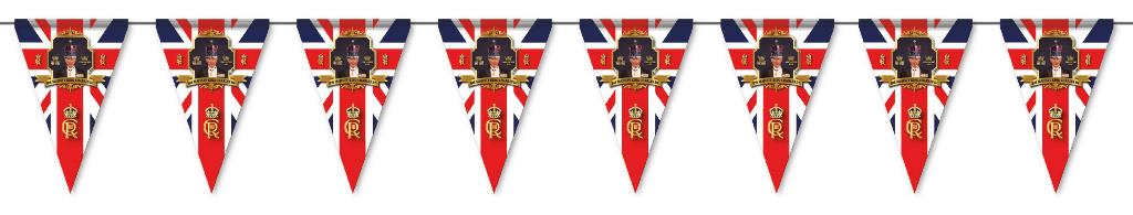 TRADITIONAL TRIANGLE BUNTING 3M - Click Image to Close