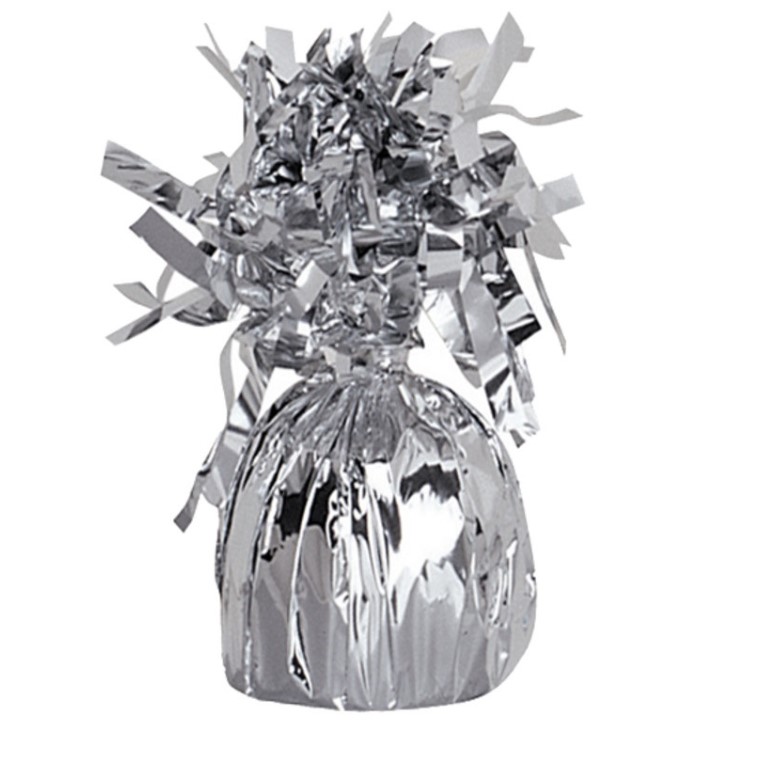 Foil Balloon Weight Silver - Click Image to Close