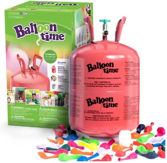 Disposable Helium Gas Tank Cylinder ( 30 Balloons Approx ) - Click Image to Close