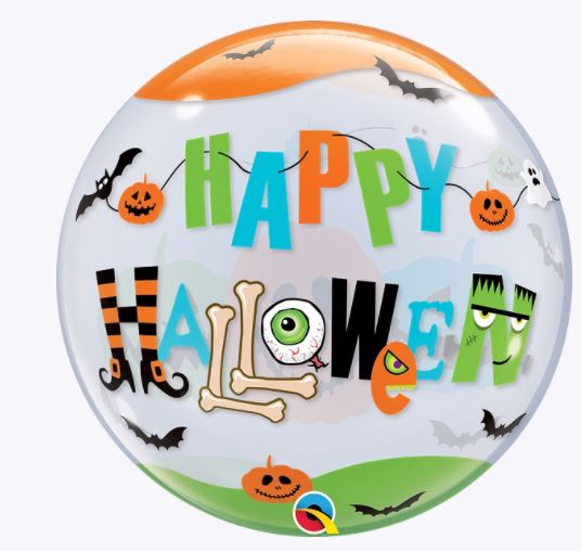 Single 22" Bubble Halloween Fun Font - Click Image to Close