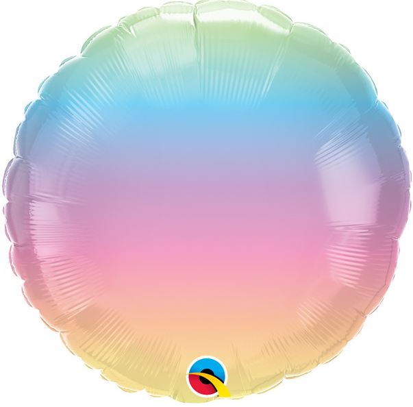 QUALATEX OMBRE PASTEL 18 INCH PKT - Click Image to Close