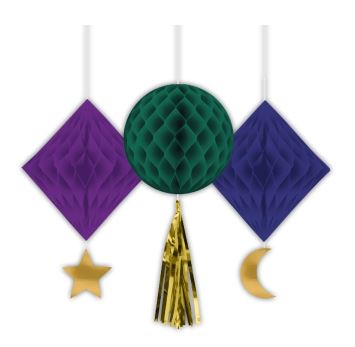 Eid Honeycomb Decorations - 6PKG