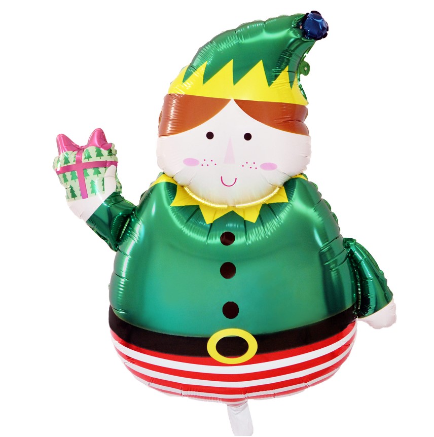 Christmas Elf Foil Balloons 72cm x 90cm - Click Image to Close