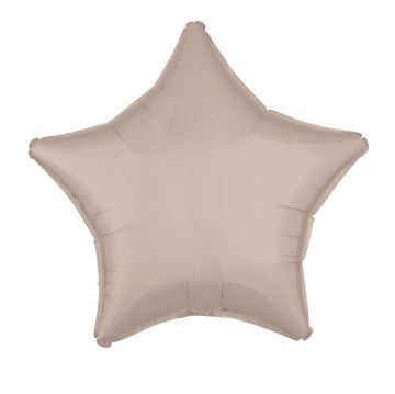 Amscan Silk Lustre Latte Star Standard Foil Balloons - Click Image to Close