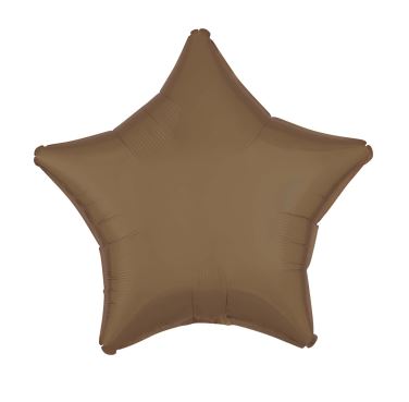 Amscan Silk Lustre Truffle Star Standard Foil Balloons - Click Image to Close