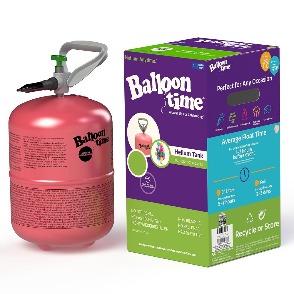 Disposable Helium Gas Tank Cylinder ( 50 Balloons Approx ) - Click Image to Close