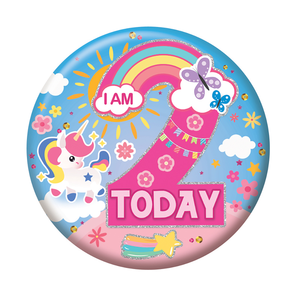 Badges 5.5cm - Age 02 Female - Click Image to Close