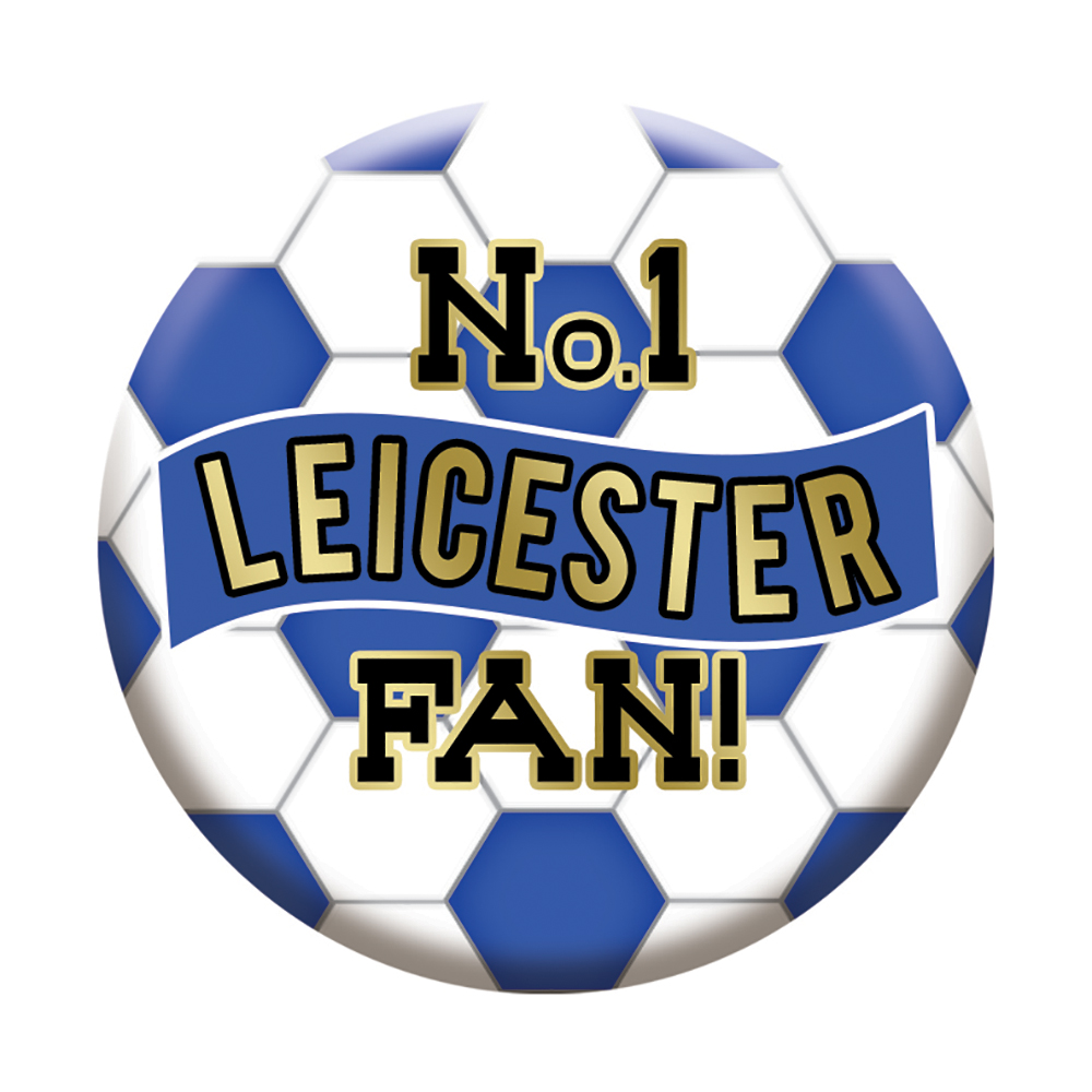 Football Badges 5.5cm - Leicester - Click Image to Close