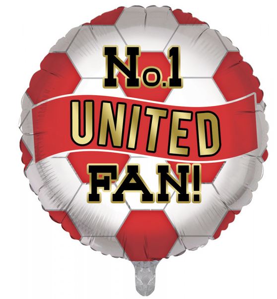 UNITED FOOTBALL BALLOON 18" - Click Image to Close