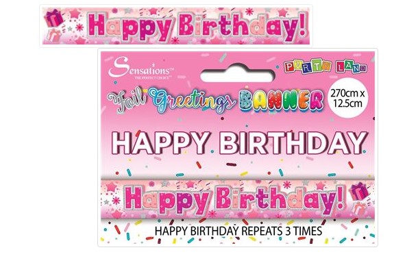 Banners - Happy Birthday Female - Click Image to Close