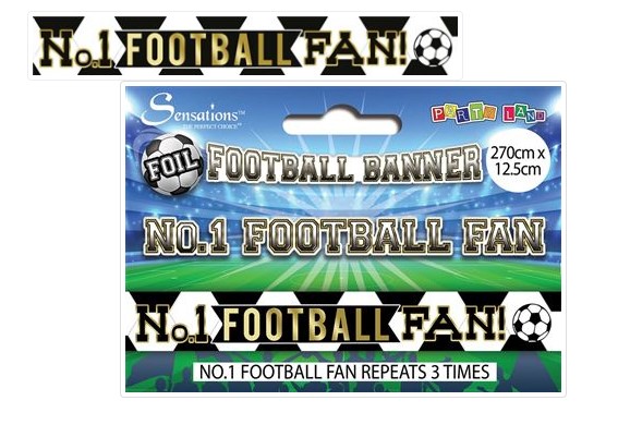 Football Banners - Black and White - Click Image to Close