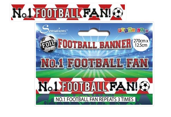 Football Banners - Red and White - Click Image to Close