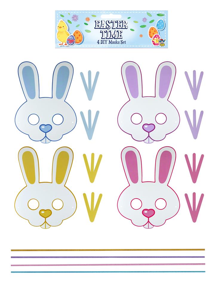 EASTER MASK CRAFT DIY 12 PC SET - Click Image to Close