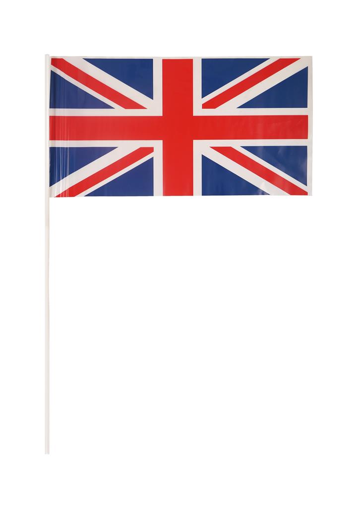 Union Jack Hand Flag 29x17cm With 40cm Stick - Click Image to Close