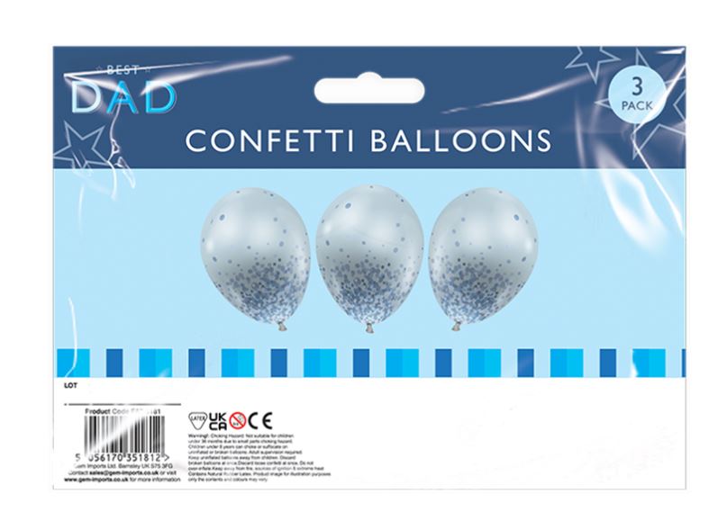 Father's Day Confetti Balloons - Click Image to Close