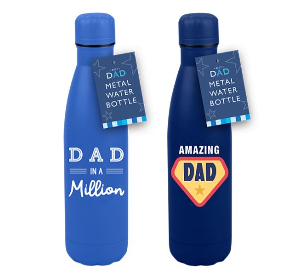 FATHER'S DAY METAL WATER BOTTLE - Click Image to Close