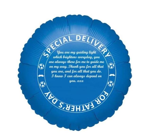 FATHERS DAY SPECIAL DELIVERY BALLOON x 5 pack (£1.57 Each) - Click Image to Close