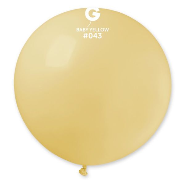 GEMAR GIANT BALLOONS BABY YELLOW 10PACK #043 - Click Image to Close