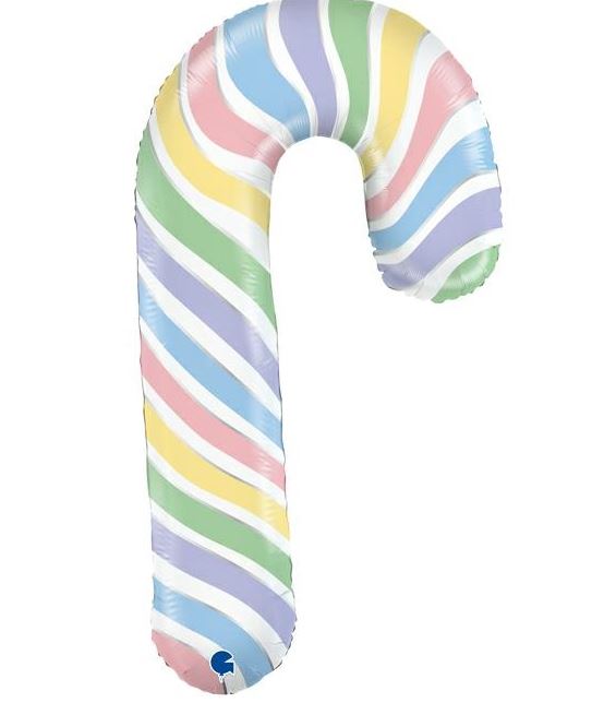Macroon Candy Cane 41" Ballloon - Click Image to Close